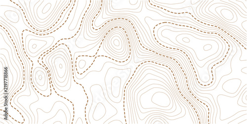Radar map and nautical chart with ocean bottom topography. Vector lines for cartography and navigation design world. Sea floor topographic pattern on sonar display for geographic.
