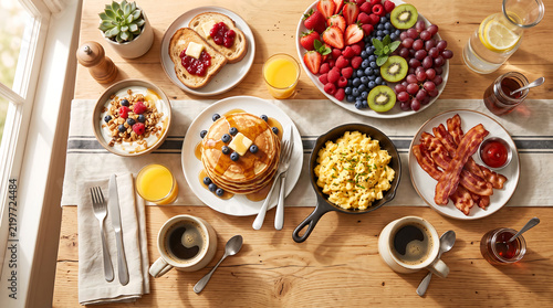 Abundant Breakfast Spread