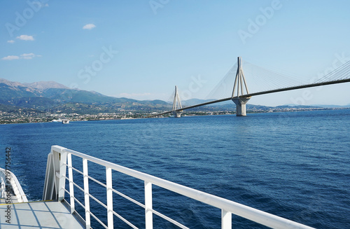 Rio - Antirrio ferry on the Corinthian Gulf.