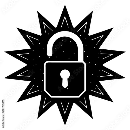Clean unlock symbol suitable for access control, account settings, password screens, websites, mobile applications, software interfaces, and modern digital products.