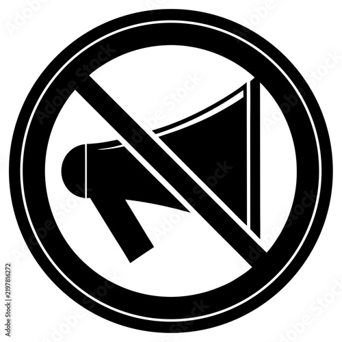 Clean mute speaker icon for modern web and app interfaces, ideal for video streaming, audio players, multimedia controls, software, dashboards, and digital platforms.