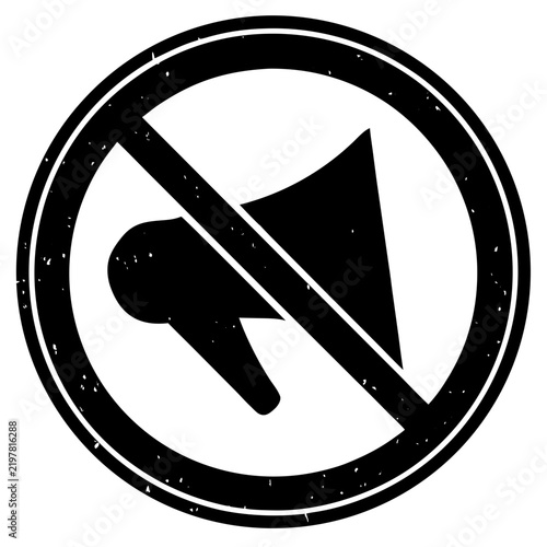 Modern mute speaker symbol on a clean white background, suitable for video editing software, music apps, streaming websites, mobile interfaces, and multimedia projects.