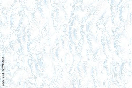 Soft Light Blue Topographic Contour Lines Seamless Abstract Background