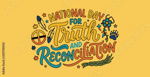 National Day for Truth and Reconciliation Hand Lettered Vector Design