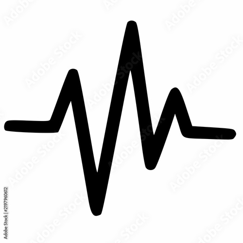 vector illustration of a hearbeat