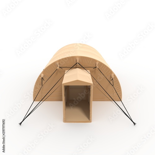 3d Render Military Tent Grade Shelter for Harsh Weather and Expeditions Sheltent