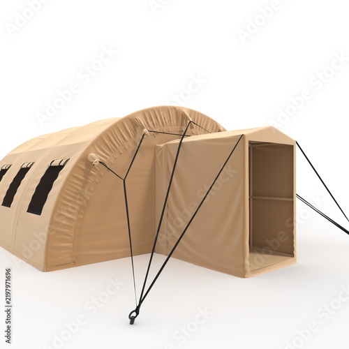 3d Render Military Tent Grade Shelter for Harsh Weather and Expeditions Sheltent