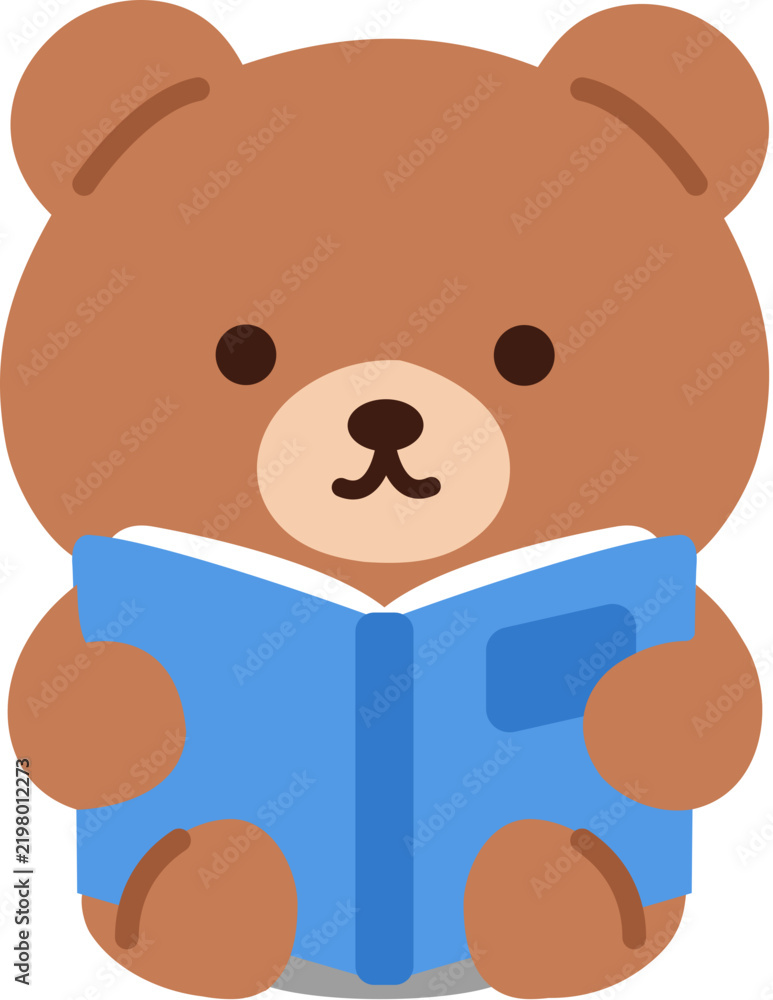 Fototapeta premium Cute Bear Mascot Character Set with Expressions and Activities