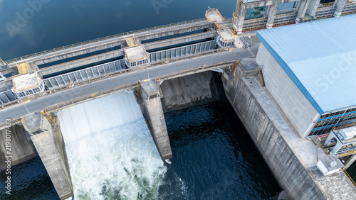 Velle Dam generating clean energy in Ourense, Spain