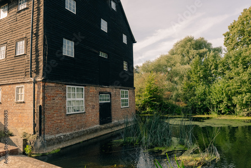 Historic Houghton Mill watermill on the River Great Ouse in Houghton, Cambridgeshire, UK - 4 September 2026.