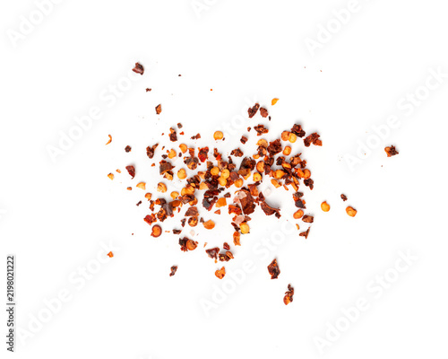 Dry chili pepper isolated, red chilly spice