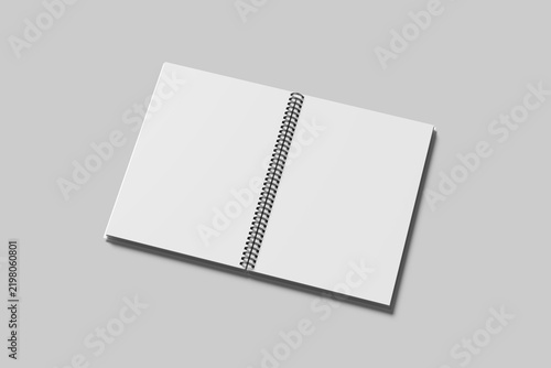 Spiral Notebook Blank Mockup