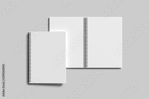 Spiral Notebook Blank Mockup
