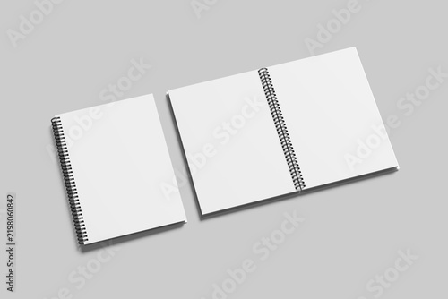 Spiral Notebook Blank Mockup