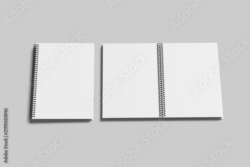 Spiral Notebook Blank Mockup