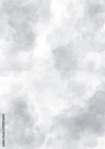 Abstract grey cloud overlay element for photo editing isolated on white