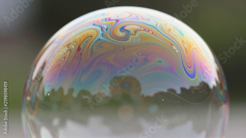 Iridescent Macro Soap Bubble Abstract