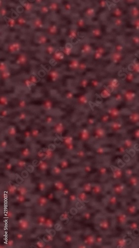 Red and black dotted pattern background. 2d animation