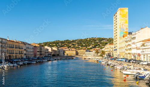 A sunny day in Sète in Occitania, France