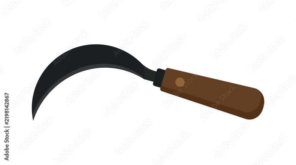 Obraz premium Sickle Vector Illustration