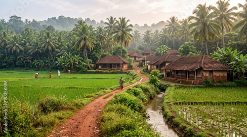 Undeveloped Kerala Village