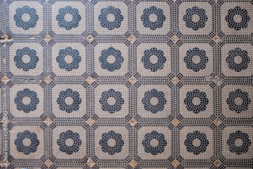 Konstfotografi Vintage mosaic tile pattern creating background texture