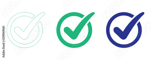 Bild auf Leinwand Checkmark Progression