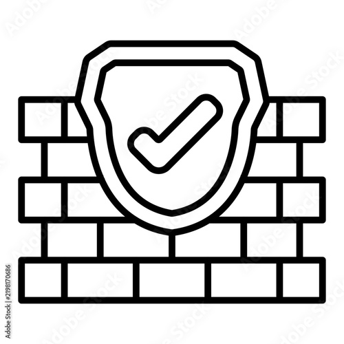 Firewall security Icon