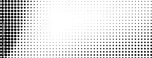 Halftone dot gradient background black white color for anime, manga comics overlay