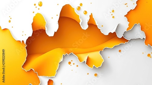 Colorful orange hues blend together forming an abstract landscape with smooth curves