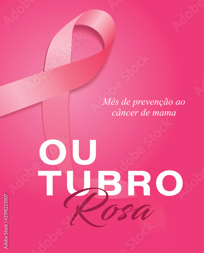 Outubro Rosa para conscientização sobre o câncer de mama Show more lines