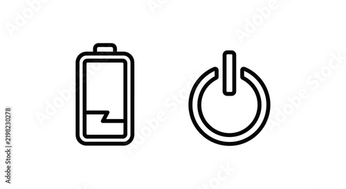 Battery energy level and power indicator icons for electronic devices with indicator electronics capacity illustration isolated interface electrical technology hardware maintenance