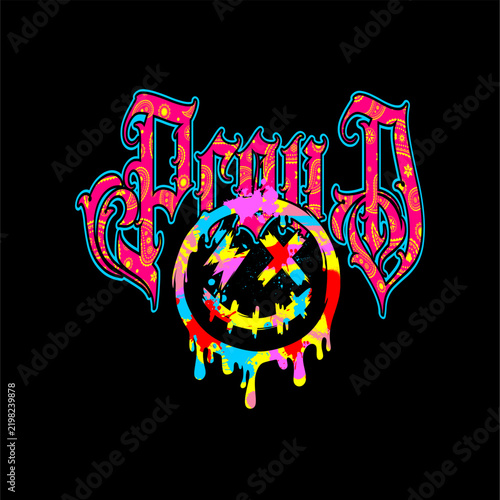 proud abstract street style vintage vector
