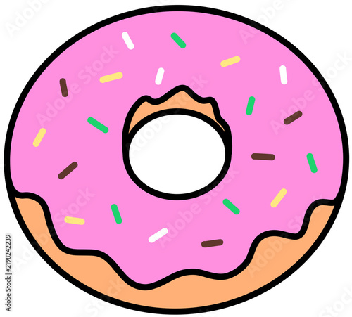 donut with chocolate icing