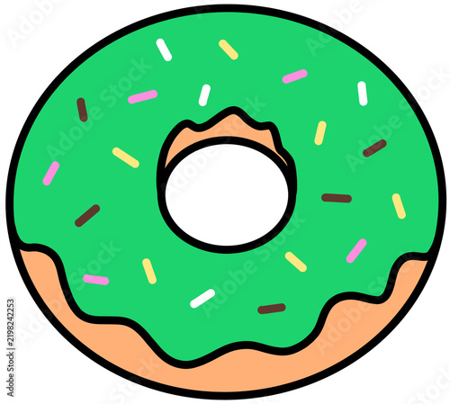 donut with chocolate icing
