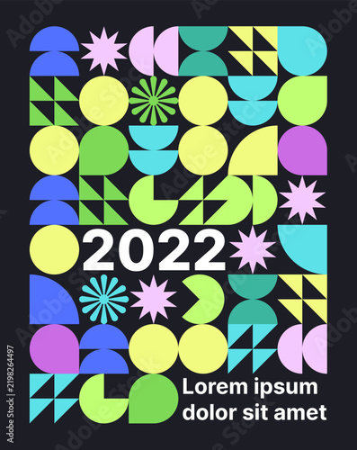 Carousel Abstract Geometric Design Template
