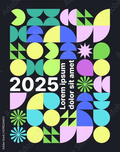 Carousel Abstract Geometric Design Template