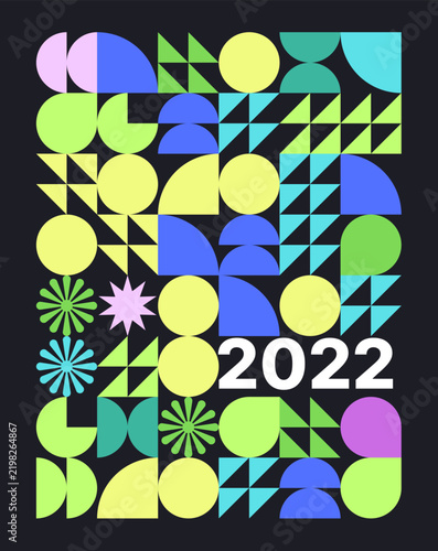 Carousel Abstract Geometric Design Template