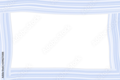 Blue hand-drawn rectangular frame with decorative border