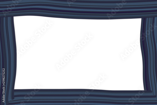 Dark blue hand-drawn rectangular frame with decorative border