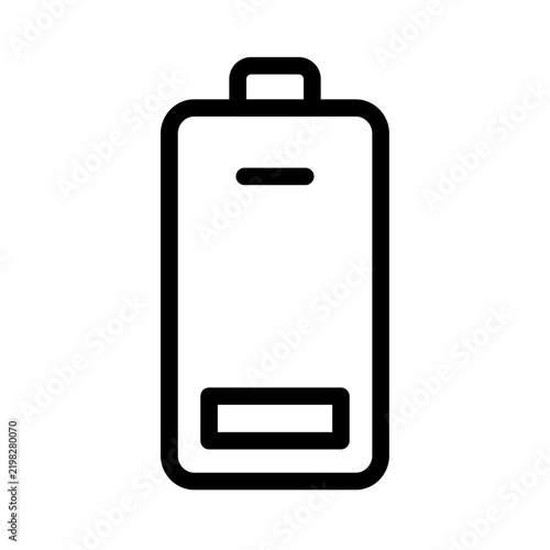 Low Battery Charge Status Indicator Icon