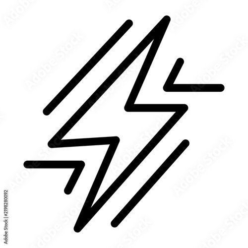 Dynamic Lightning Flash Logo Element