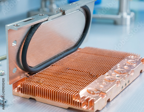 Open Copper Liquid Cooling Cold Plate and Heat Sink Unit