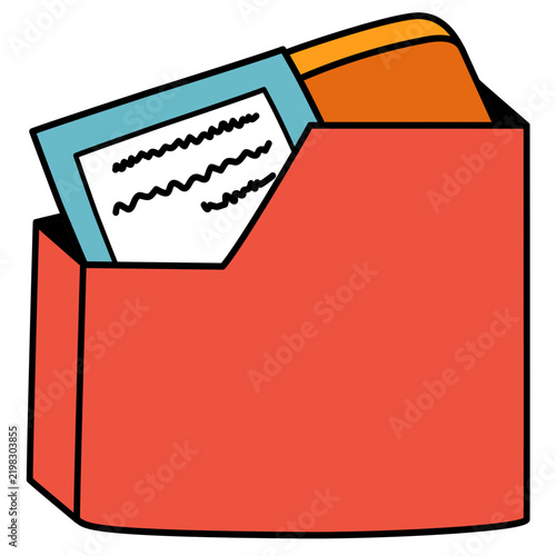 vector illustration of a box book