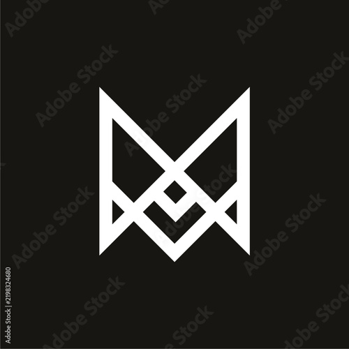 Letter M Logo Design, Modern Monogram Initials, Simple Alphabet Lettermark Icon, Professional Minimal Logo Symbol