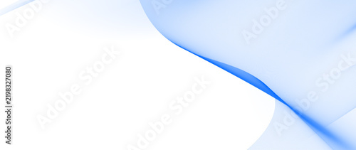Minimalist abstract background with a single bold blue gradient wave on white space, perfect for professional slide presentations, corporate headers, and clean modern graphic design projects.