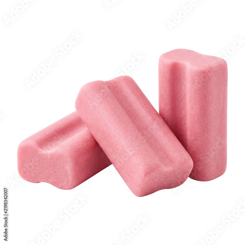 Obraz na płótnie Pink Gum Blocks Isolated
