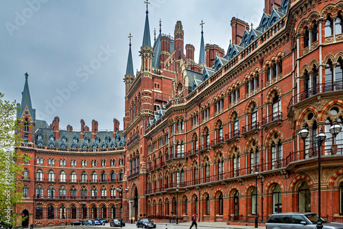 The neo-Gothic St Pancras Renaissance London Hotel in London