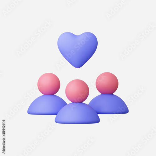 3d Cloud Community Health vector illustration