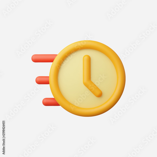 3d Fast Delivery vector illustration